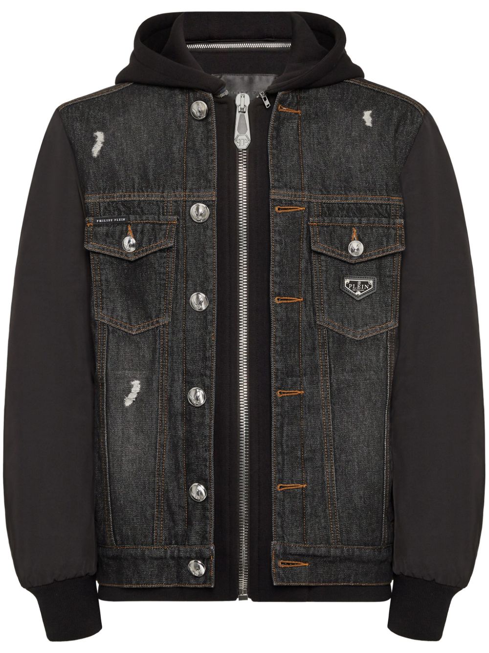 Philipp Plein Denim jack Zwart