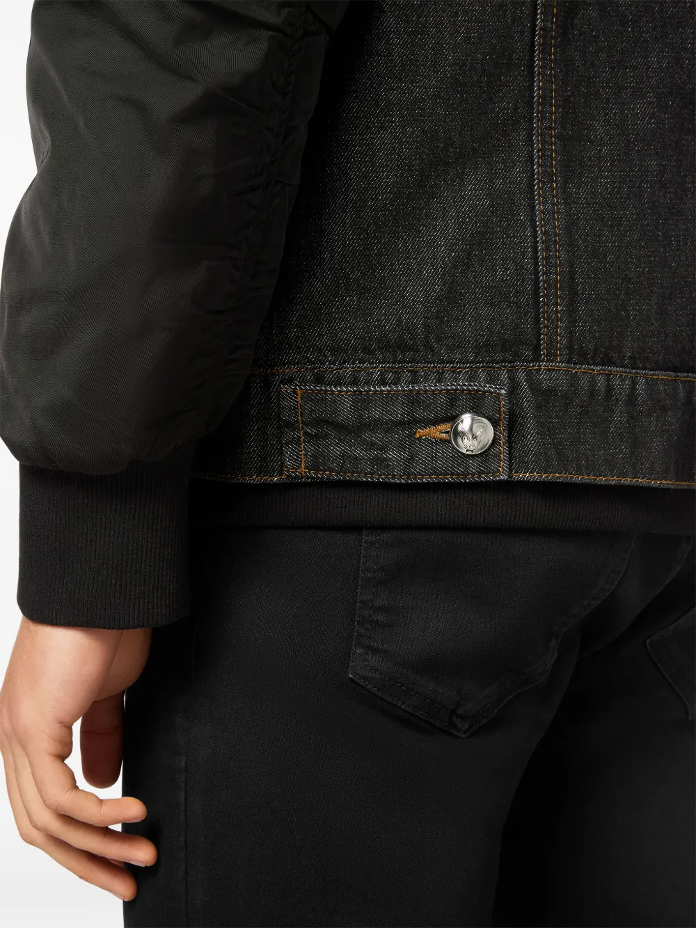 Philipp Plein Denim jack Zwart