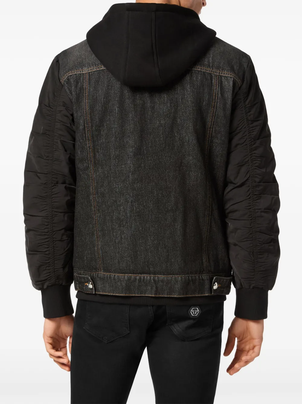 Philipp Plein Denim jack Zwart
