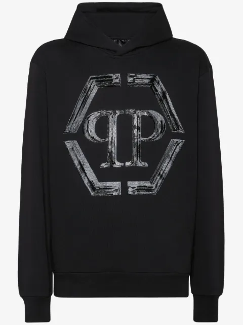 Philipp Plein hoodie Strass Hexagon