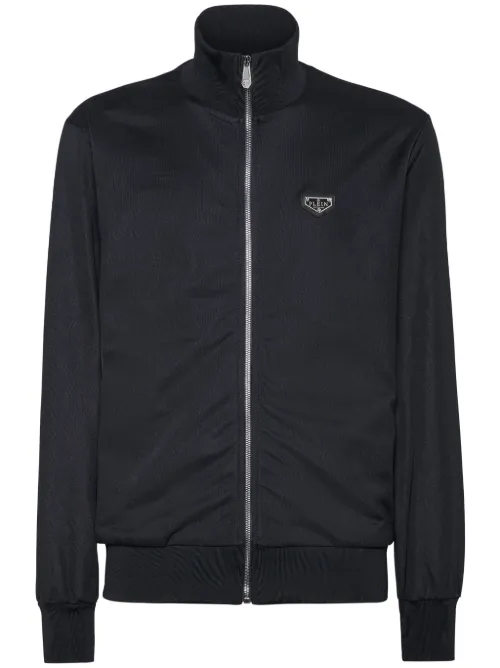 Veste zippée à patch logo - Philipp Plein - Modalova