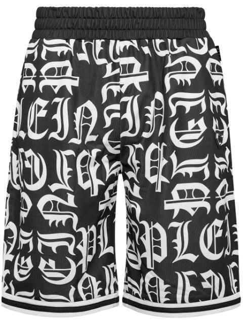 Philipp Plein logo-print shorts Men