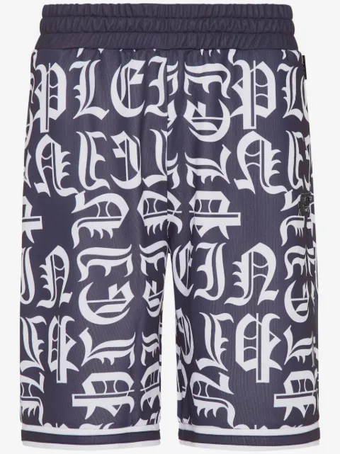 Philipp Plein shorts con logo estampado