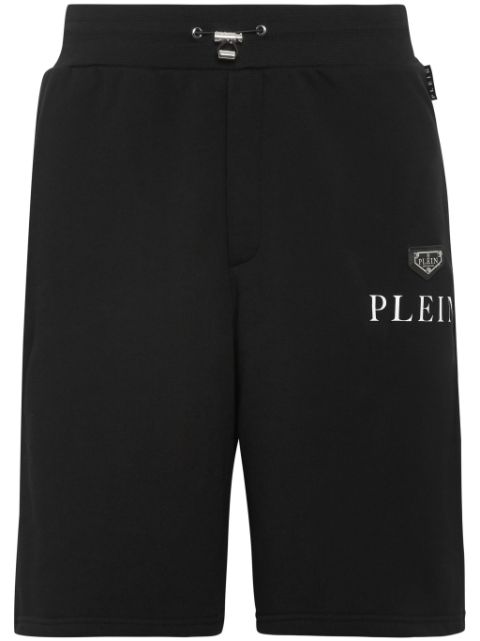 Philipp Plein logo-print cotton-blend shorts Men