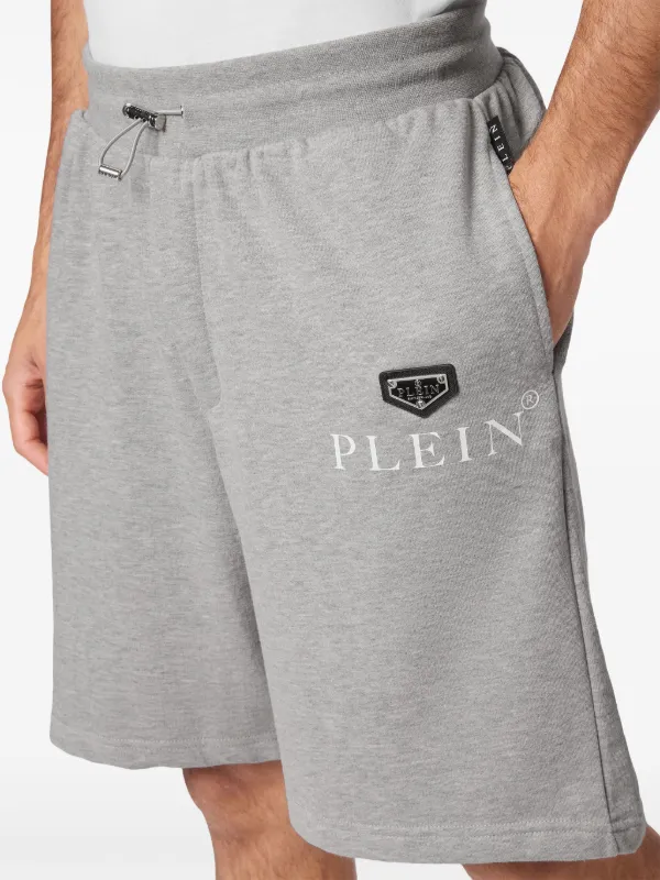 Philipp Plein ロゴプレート ショートパンツ Philipp Plein ロゴプレート ショートパンツ | ブルー | FARFETCH JP