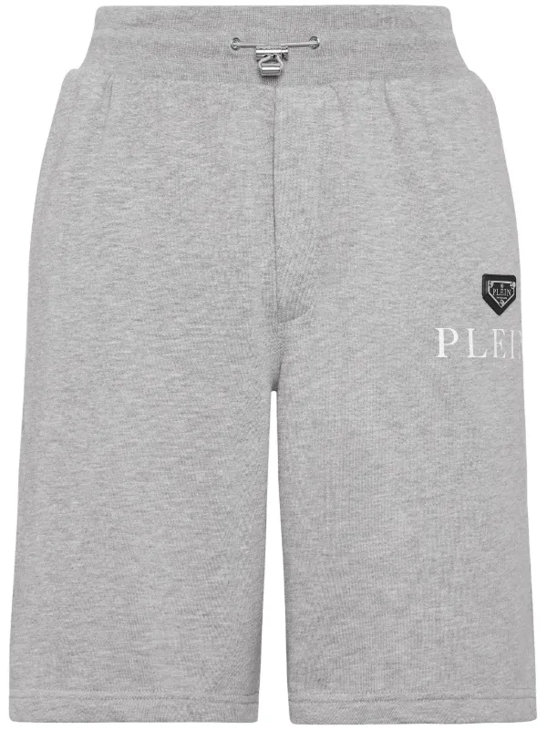 Philipp Plein ロゴプレート ショートパンツ Philipp Plein ロゴプレート ショートパンツ | ブルー | FARFETCH JP