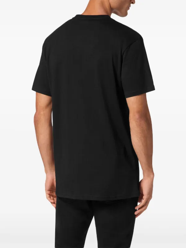 Tシャツ・カットソー PHILIPP PLEIN Men T-shirt Black 1 SAECMTK8165PJY002N 0202 Philipp Plein Men t-Shirt Black L | Amazon.com