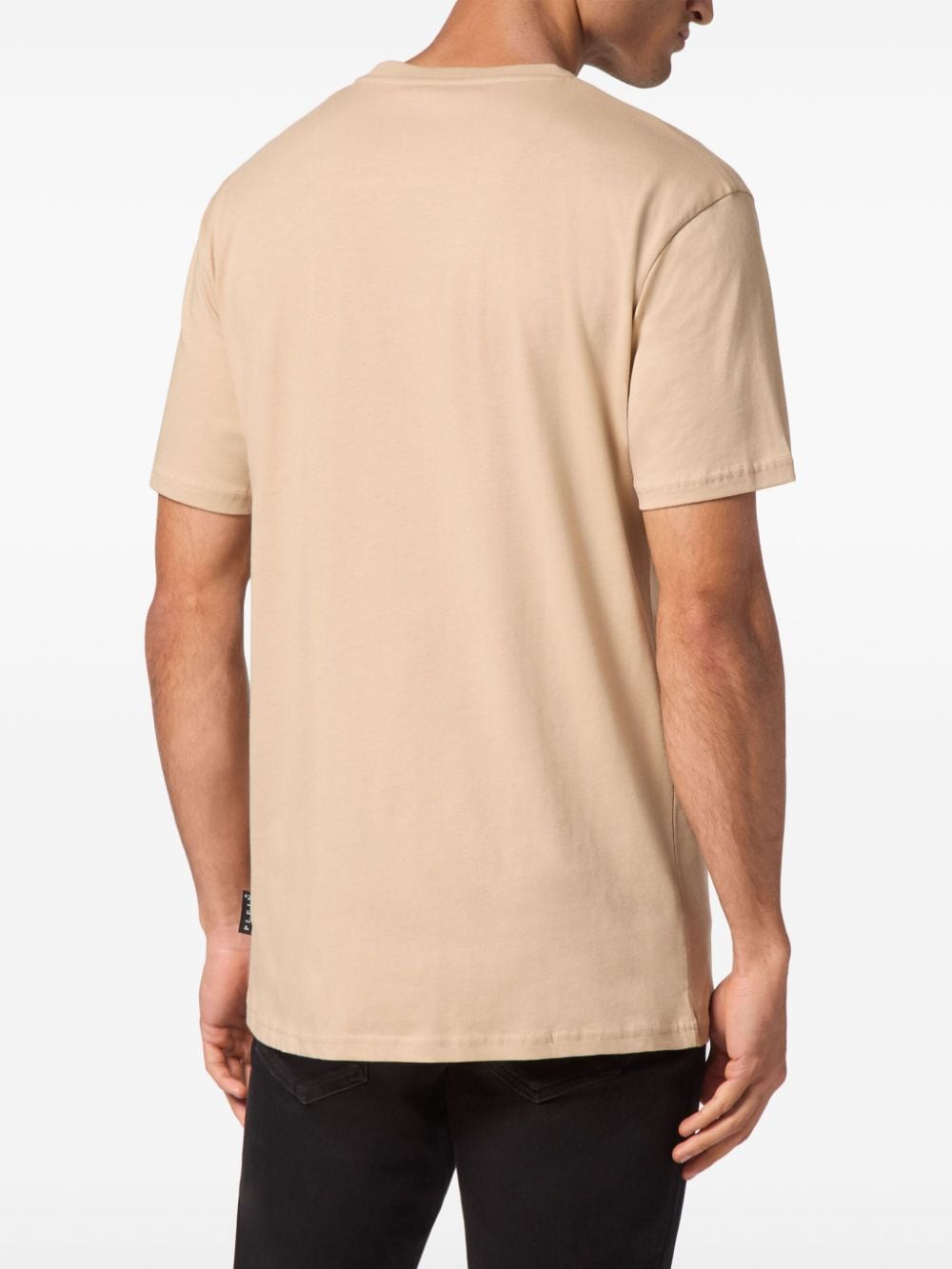 Shop Philipp Plein Logo-print T-shirt In Neutrals