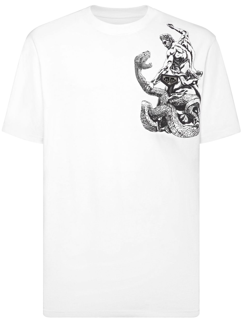 Philipp Plein Tattoo-print Cotton T-shirt In White