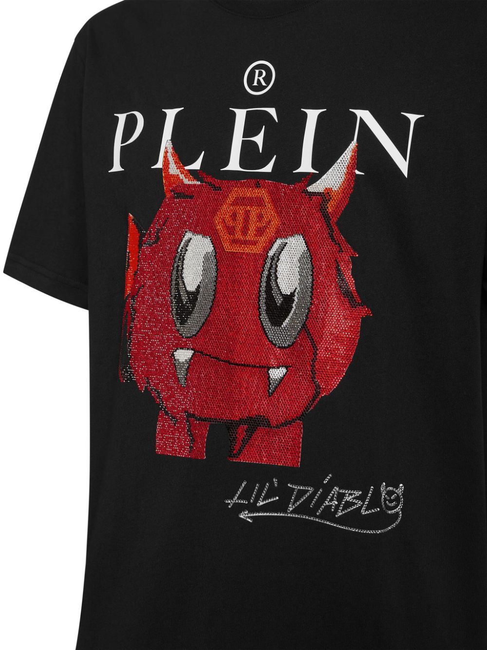 Philipp Plein SS Crystal Monster T-shirt - 02 black