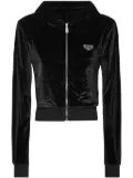 Philipp Plein Crystal Signature hoodie - Black