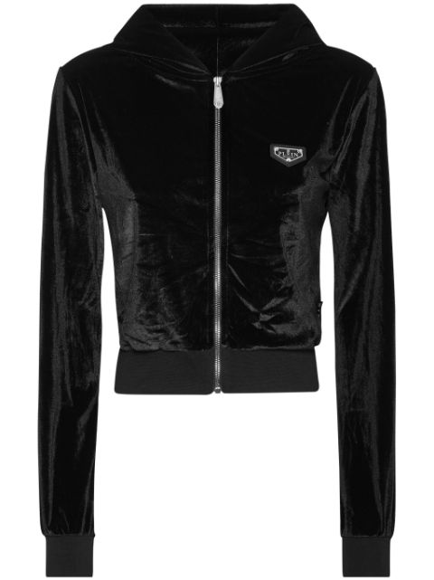 Philipp Plein Crystal Signature hoodie Women