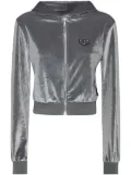 Philipp Plein Crystal Signature hoodie - Grey