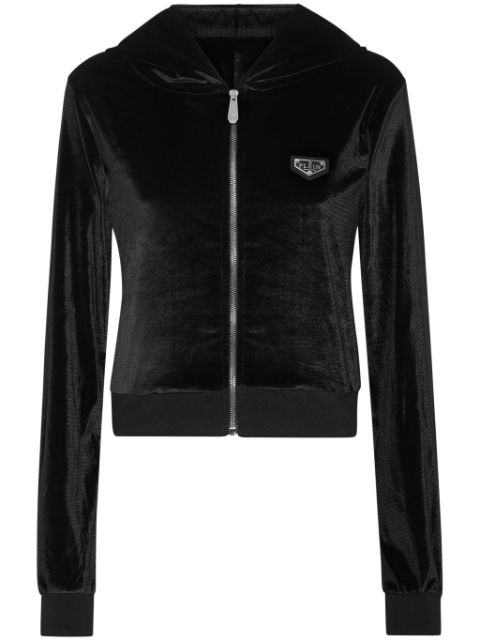 Philipp Plein Strass Skull hoodie Women