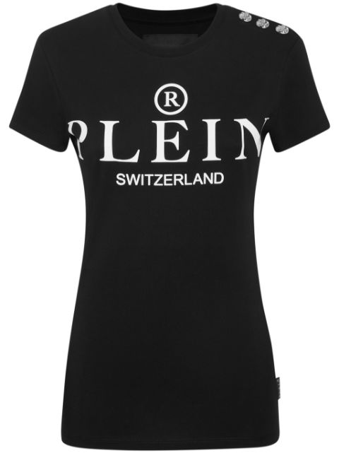 Philipp Plein logo-print cotton t-shirt Women