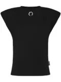 Philipp Plein ring-embellished padded tank top - Black