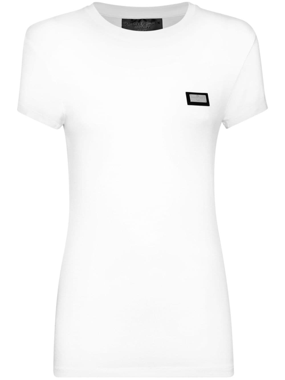 Philipp Plein logo-plaque T-shirt - "01 white"