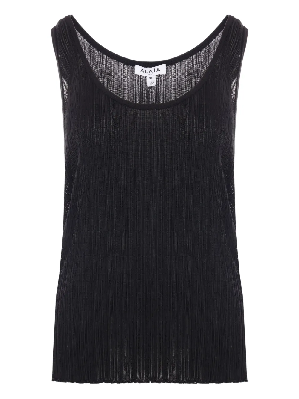 Alaïa camiseta con cuello redondo | negro | Image 1