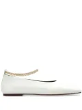 MARIA LUCA Augusta leather ballerina shoes - White