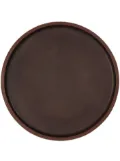 Uniqka Plato leather tray (18cm) - Brown