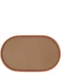 Uniqka Plato leather tray (22cm x 13cm) - Neutrals