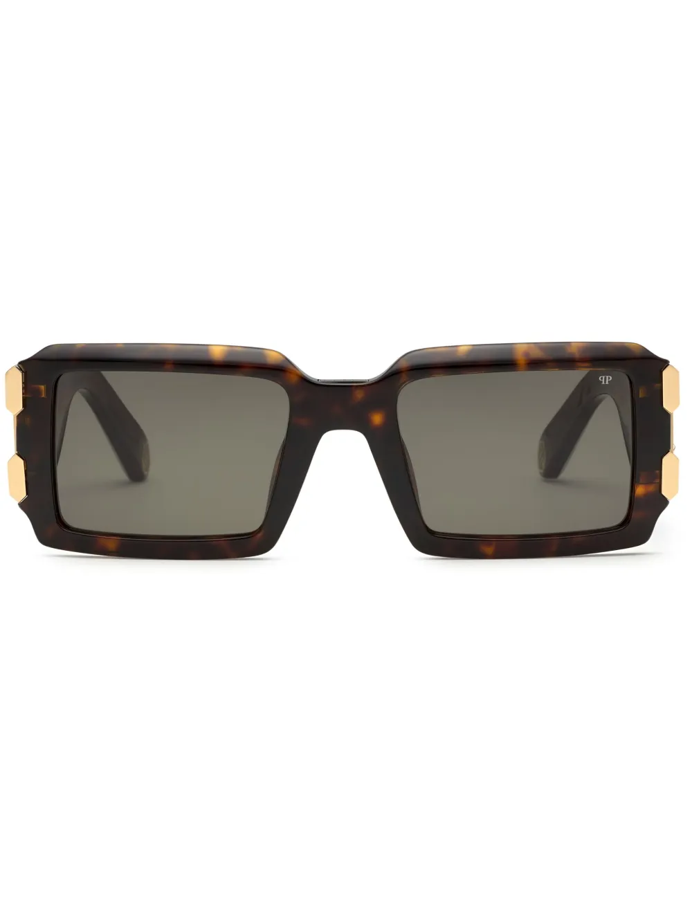 Philipp Plein Plein Eagle rectangular sunglasses - Marrone