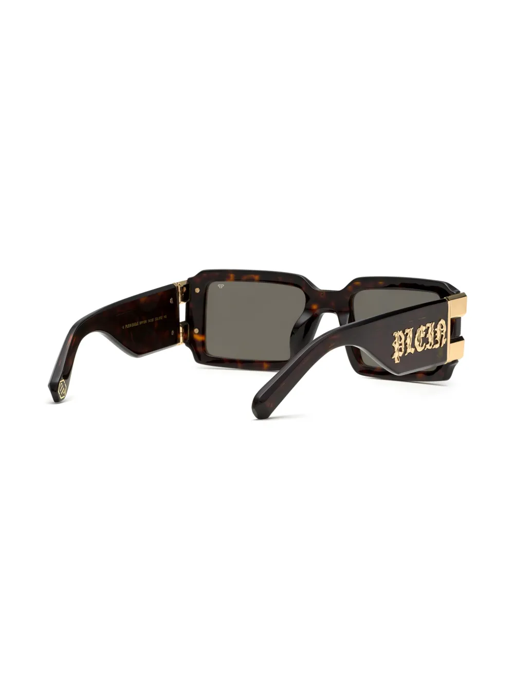 Philipp Plein Eyewear Plein Eagle zonnebril met rechthoekig montuur Bruin