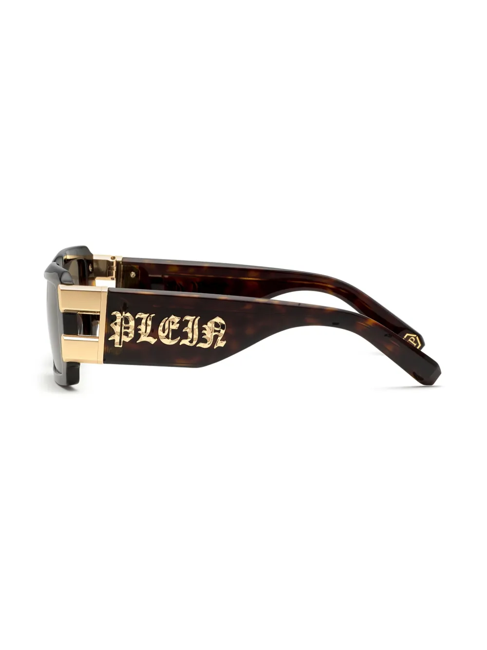 Philipp Plein Eyewear Plein Eagle zonnebril met rechthoekig montuur Bruin