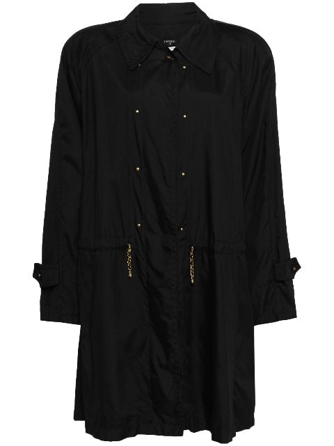 Cheap HOT SALE CHANEL 2000s double-breasted belted trench coat Women