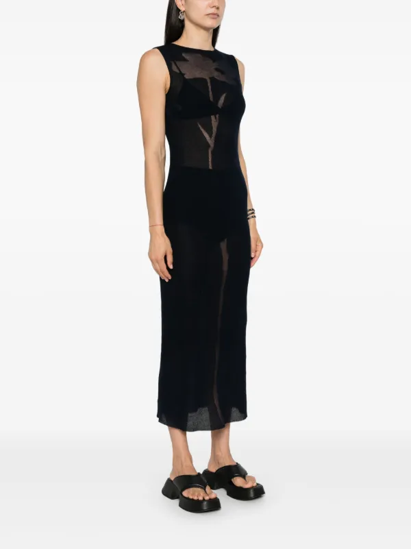 Paloma Wool Sabado semi-sheer Flower Jacquard Dress - Farfetch