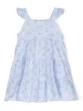 Tartine Et Chocolat floral gingham sleeveless dress - Blue