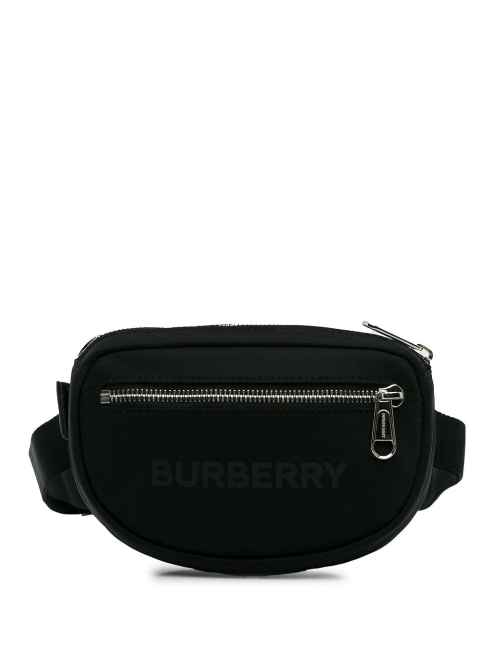 Pre-owned Burberry 21th Century Logo Econyl Cannon Bum Belt Bag In Black