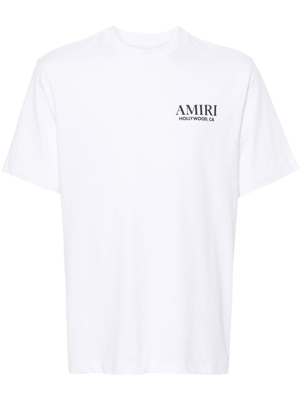 Shop Amiri Bones Stacked Cotton T-shirt In White