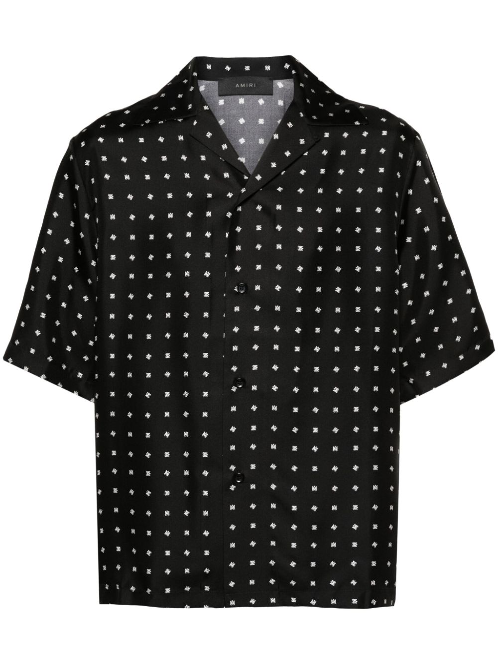 Shop Amiri Mix And Match Ma Logo-print Shirt In Black