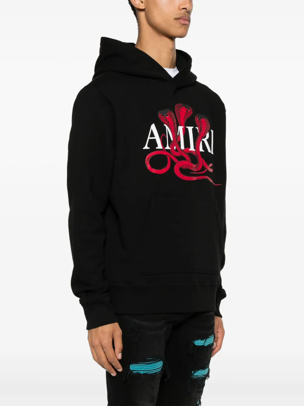 AMIRI Katoenen T-shirt met print Zwart