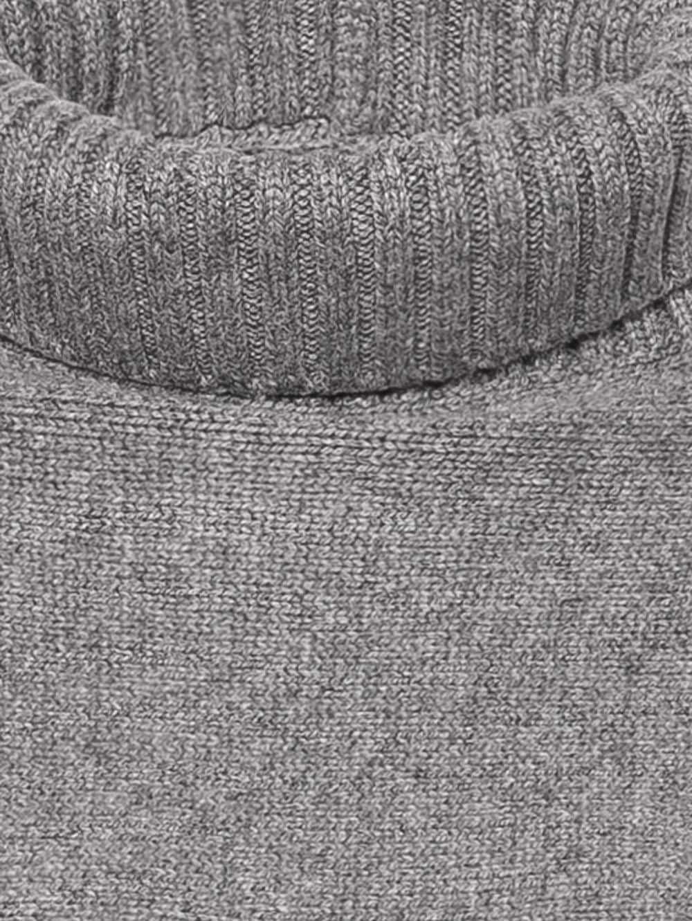 Shop Jil Sander Roll-neck Knitted Scarf In Grey