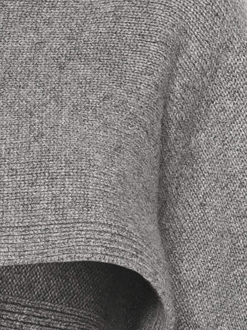 Shop Jil Sander Roll-neck Knitted Scarf In Grey