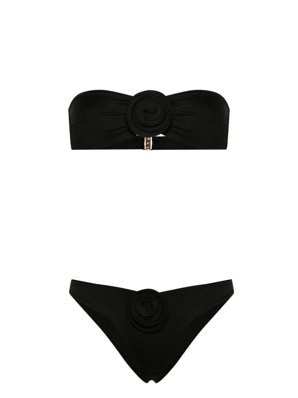 La Reveche Vesna bandeau bikini Zwart