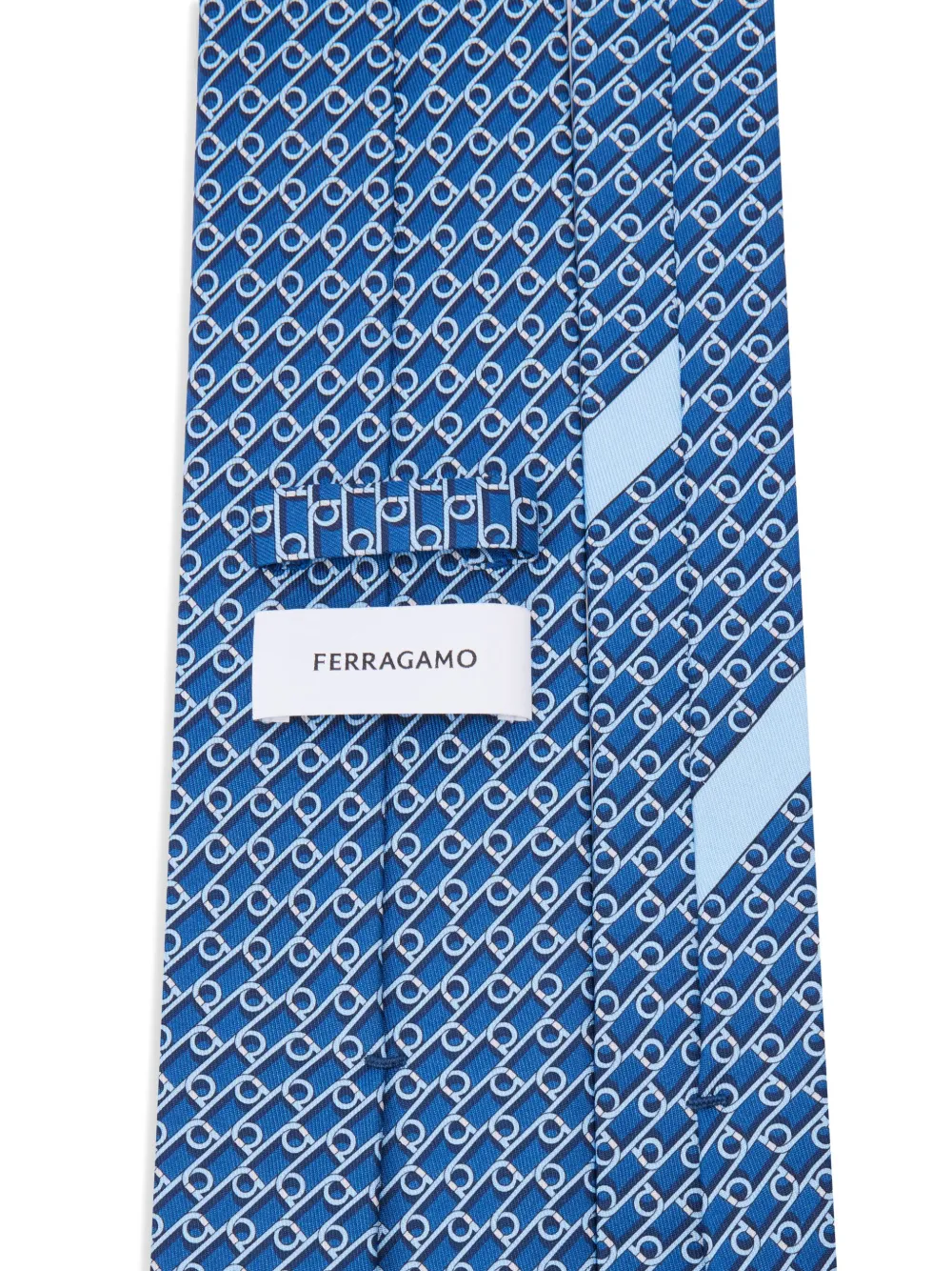 Ferragamo Zijden stropdas met Gancini-print | Image 2