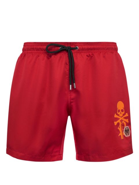 Philipp Plein logo-print swim shorts Men