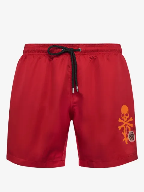 Philipp Plein logo-print swim shorts