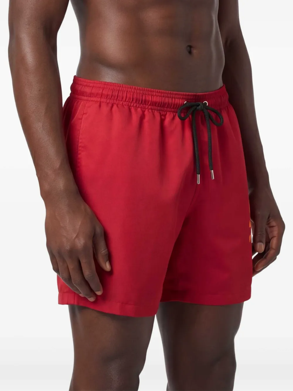Philipp Plein Zwembroek met logoprint Rood