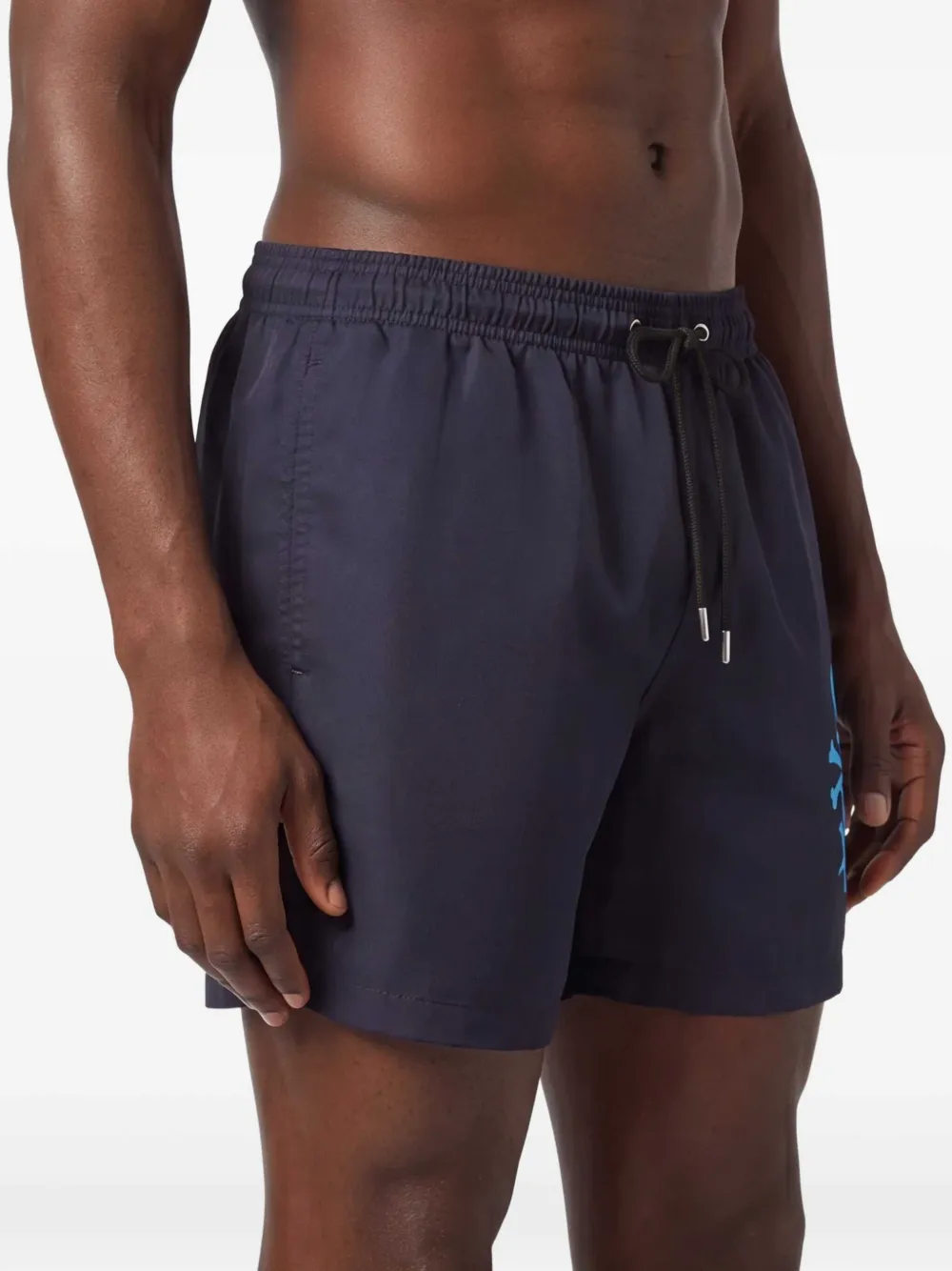 Philipp Plein Zwembroek met logoprint Blauw