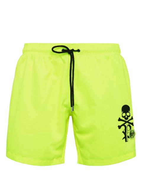 Philipp Plein logo-print swim shorts Men