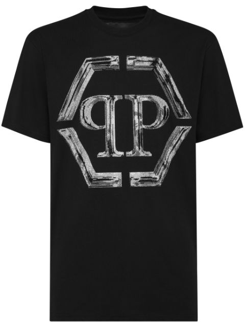 Philipp Plein SS Strass Hexagon T-shirt Men