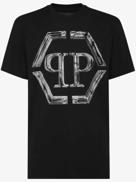 Philipp Plein SS Strass Hexagon T-shirt