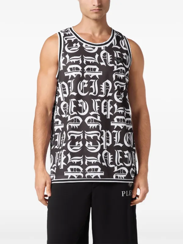 Philipp Plein Gothic Plein タンクトップ | ブラック | FARFETCH JP