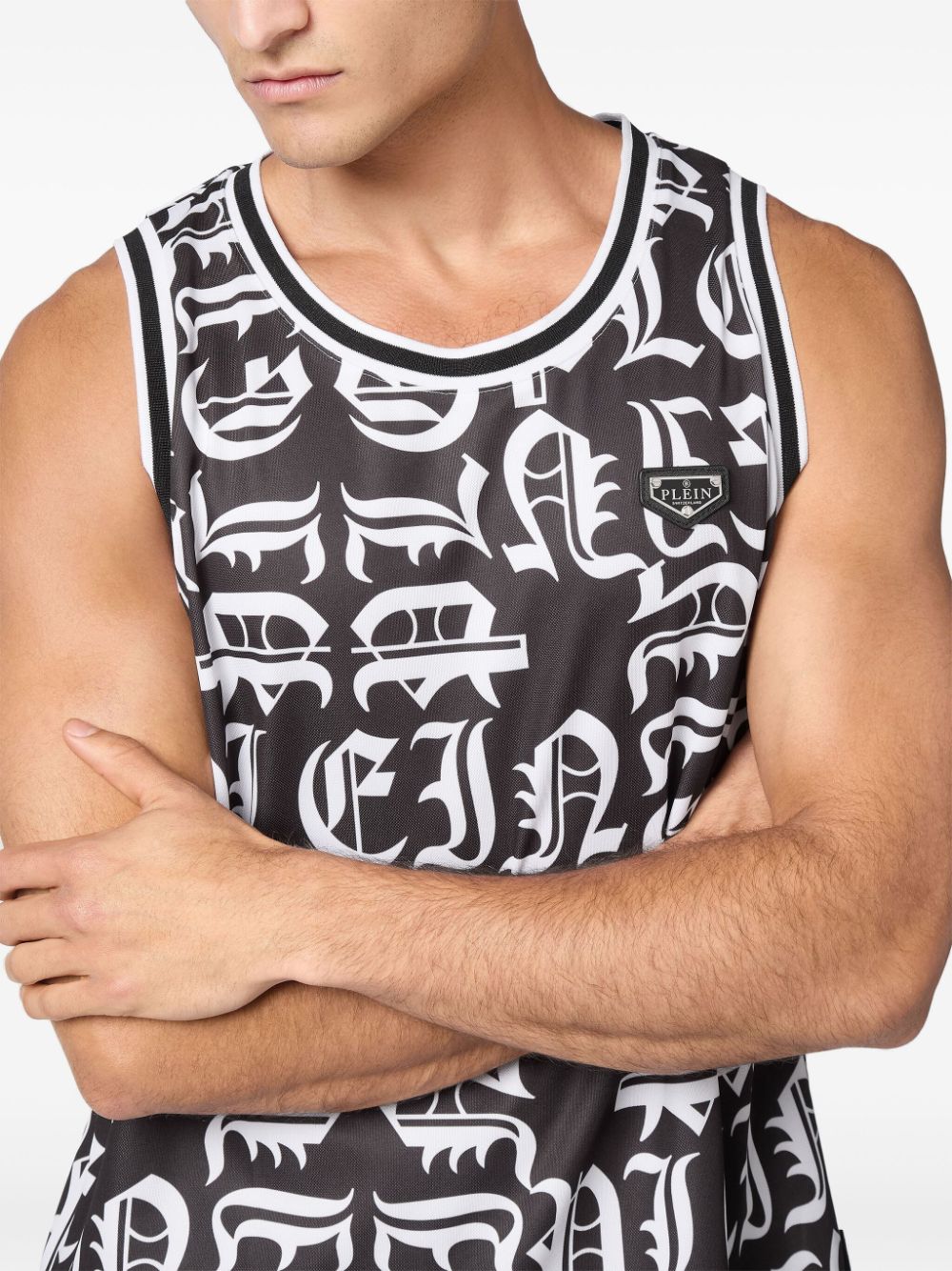 Philipp Plein Gothic Plein jersey tank top Men