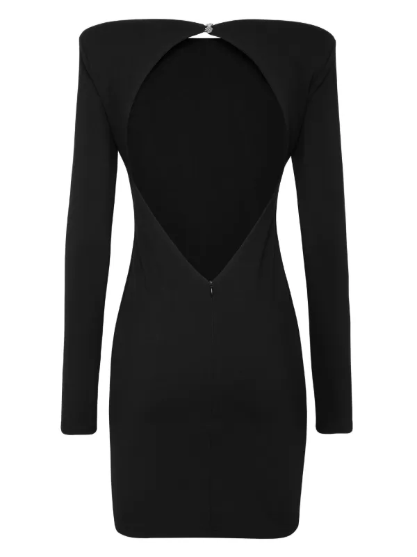 Philipp Plein crystal-embellished Logo Minidress | Black | FARFETCH OM