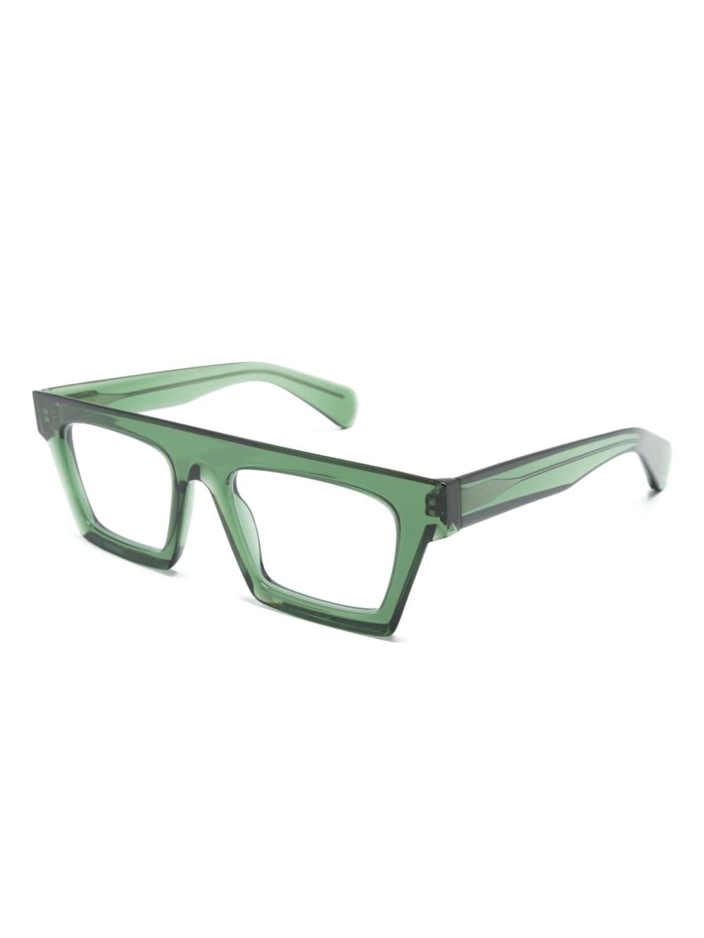 Theo Eyewear Theo Mille+83 bril met rechthoekig montuur - Groen